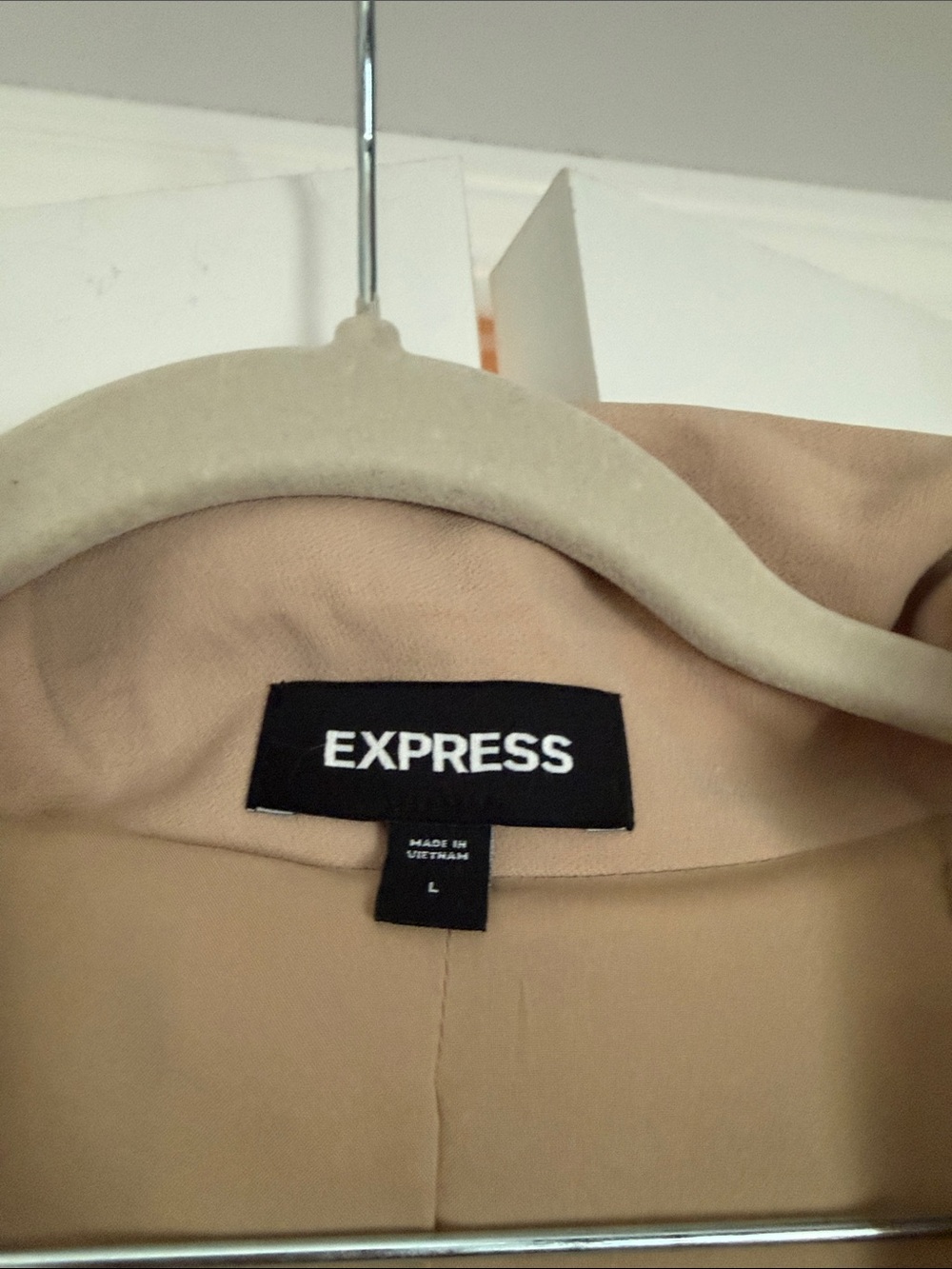 Express Cropped Blazer Jacket - Tan - Picture 2 of 3